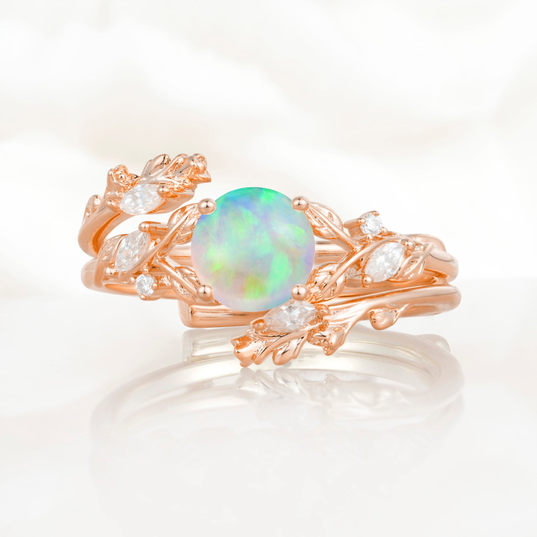 SR17688 Fire Opal Ring - Additional view