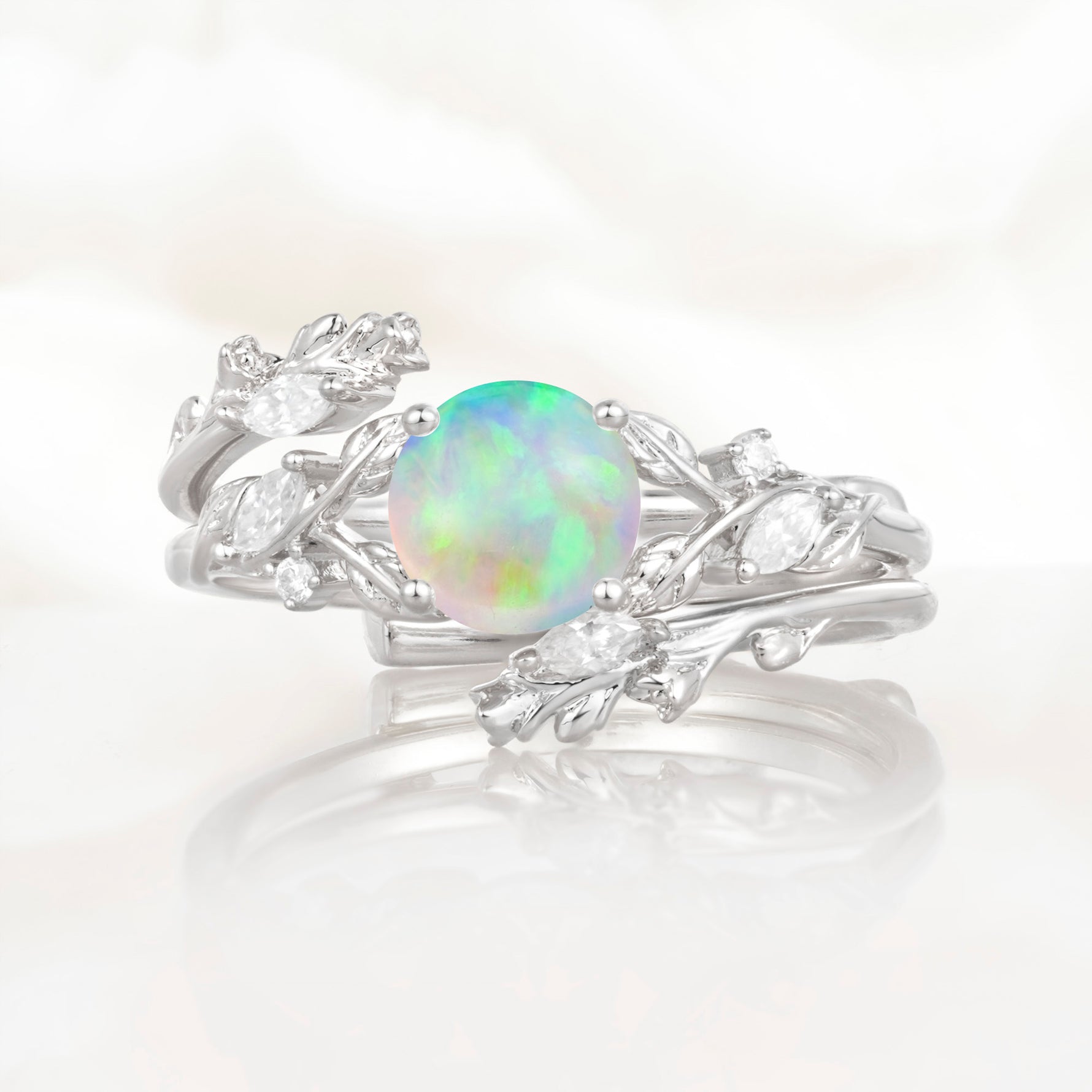 SR17688 Fire Opal Ring - Additional view