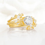 SR17688 Moissanite Ring - White-Gold