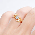 SR17688 Moissanite Ring - Rose-Gold