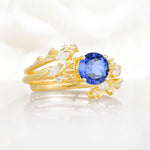 SR17688 Sapphire Ring - White-Gold
