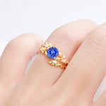 SR17688 Sapphire Ring - Rose-Gold