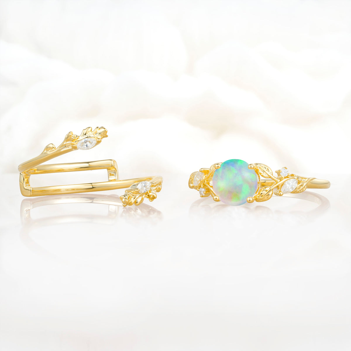 SR17688 Fire Opal Ring - Additional view
