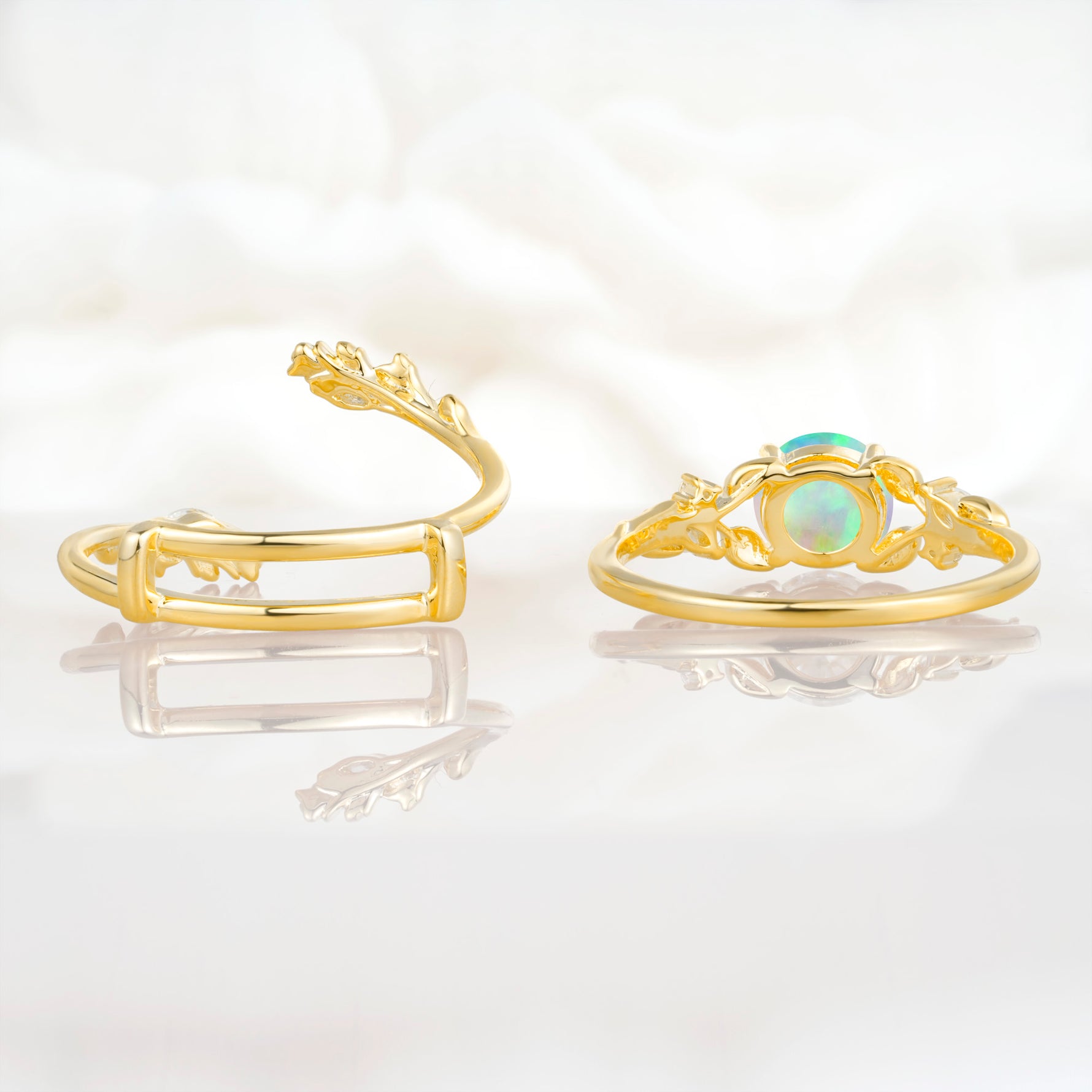 SR17688 Fire Opal Ring - Additional view
