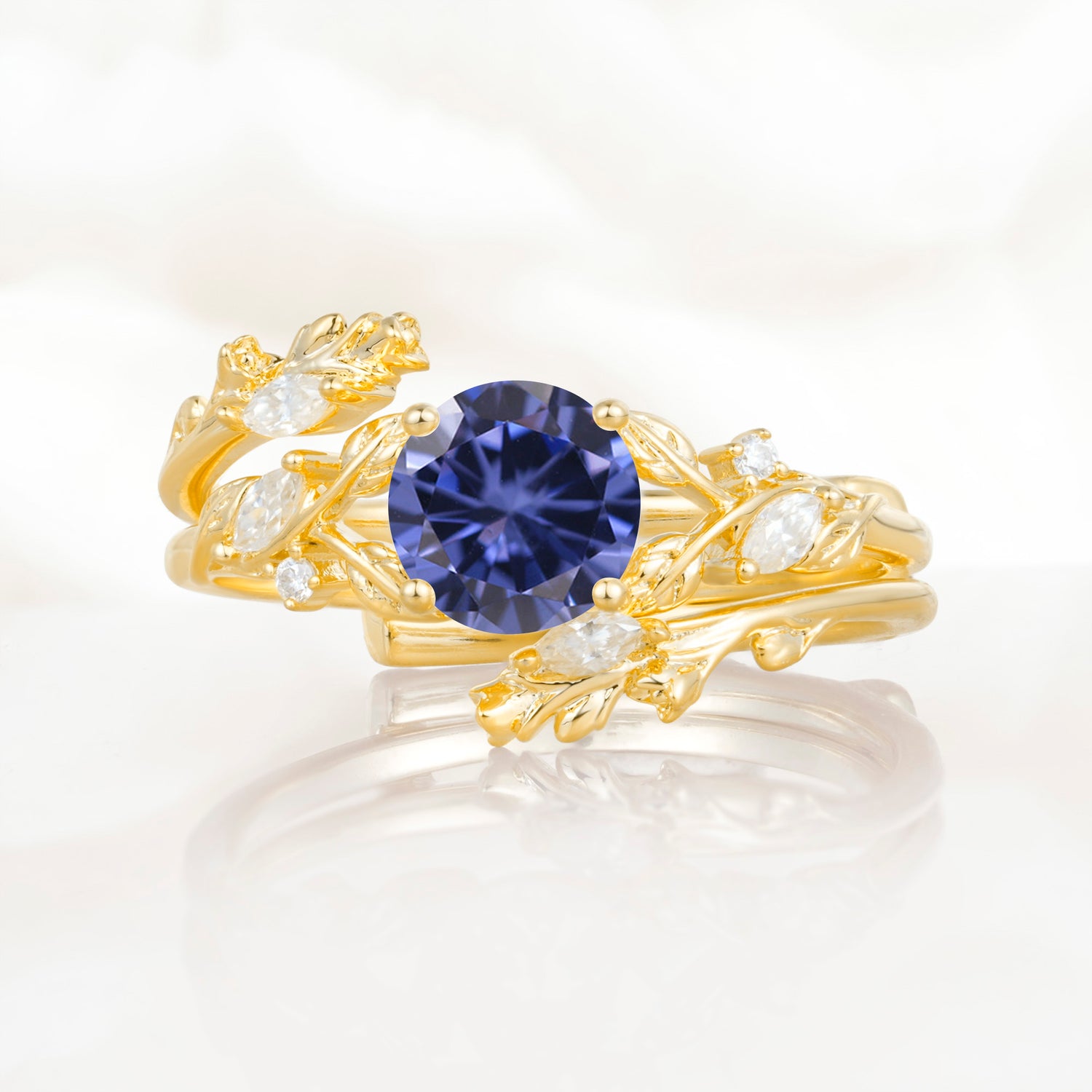 SR17688 Tanzanite Ring - Yellow-Gold