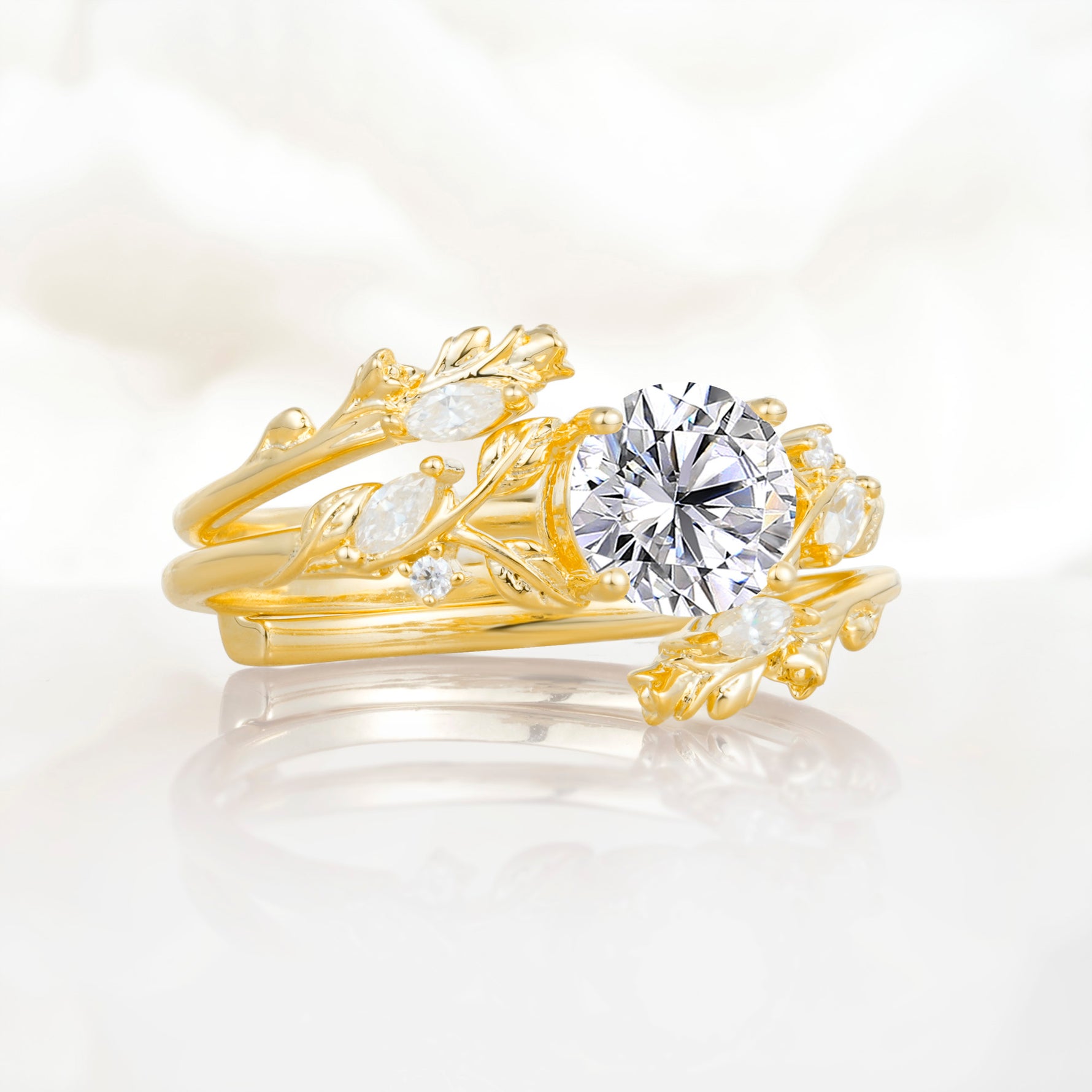 SR17688 Lab Diamond Ring - White-Gold