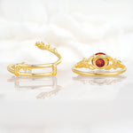 SR17688 Garnet Ring - Additional view