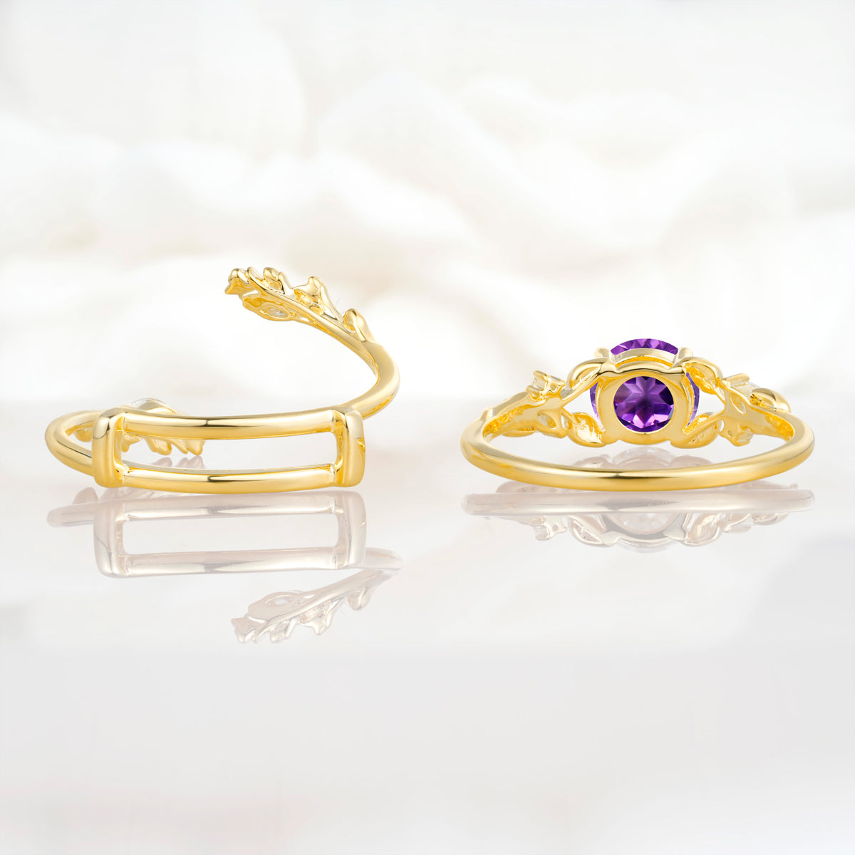 SR17688 Amethyst Ring - Additional view