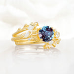 SR17688 Alexandrite Ring - White-Gold