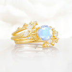 SR17688 Moonstone Ring - White-Gold