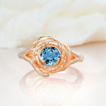 SR18515 Aquamarine Ring - Additional view