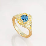 SR18515 Aquamarine Ring - Additional view