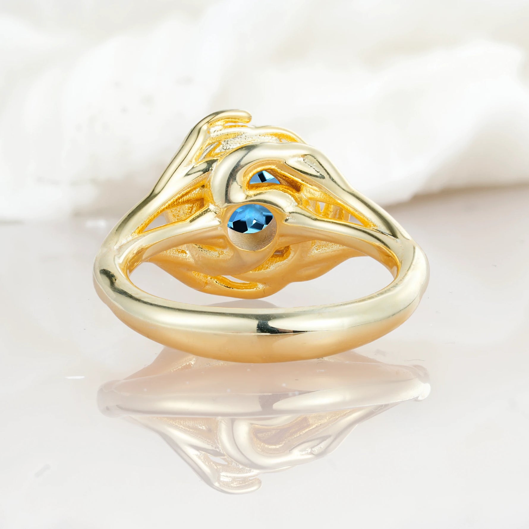 SR18515 Aquamarine Ring - Additional view
