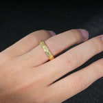 Vine Engraved Men’s Wedding Band with Leaf Pattern Detail - Additional view