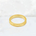 Vintage Milgrain Wedding Band with Floral Scroll Engraving - Additional view
