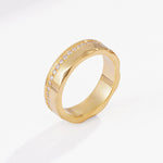 Polished Channel Set Half Eternity Moissanite Wedding Band - Additional view