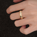 Polished Channel Set Half Eternity Moissanite Wedding Band - Additional view