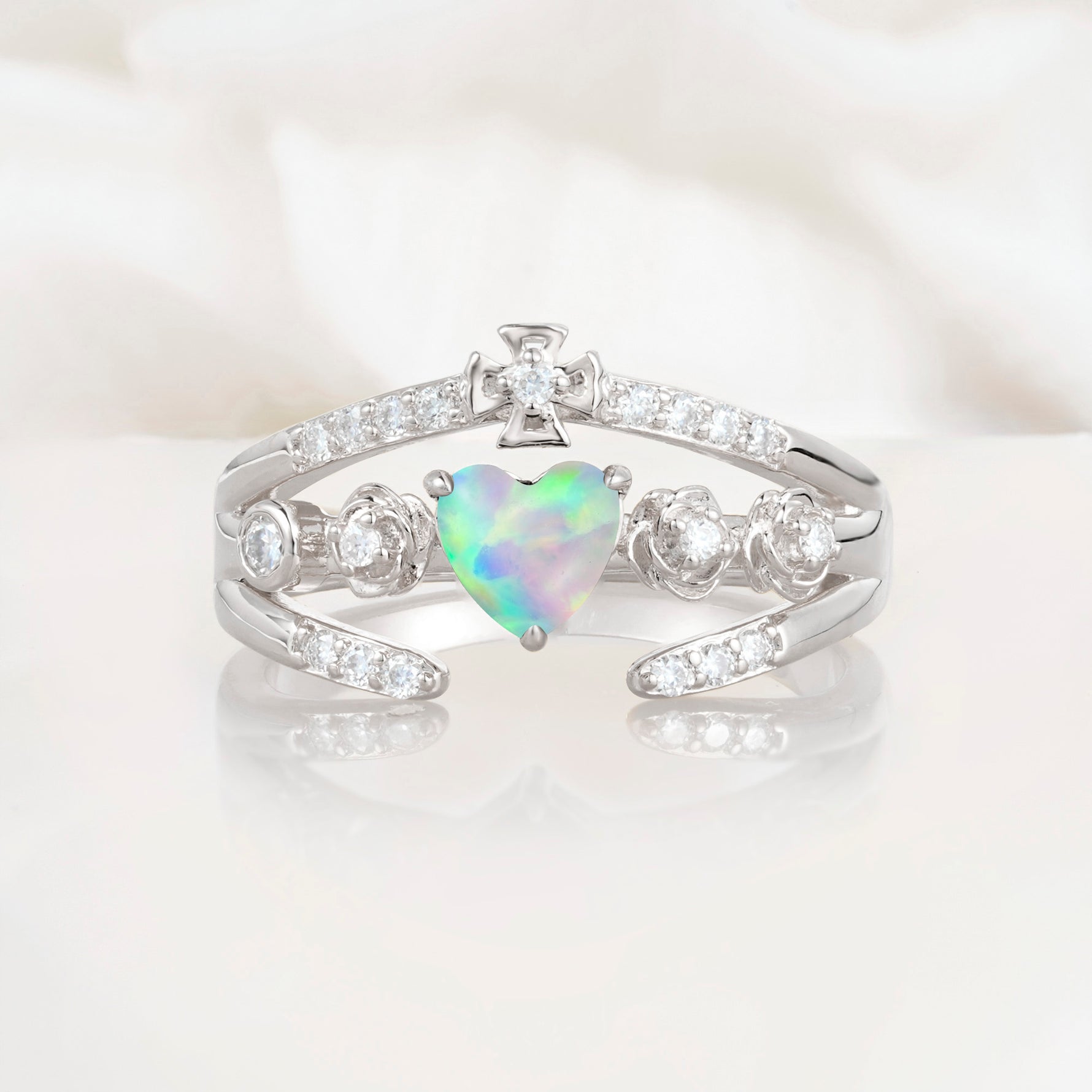 SR18960 Fire Opal Ring - Additional view