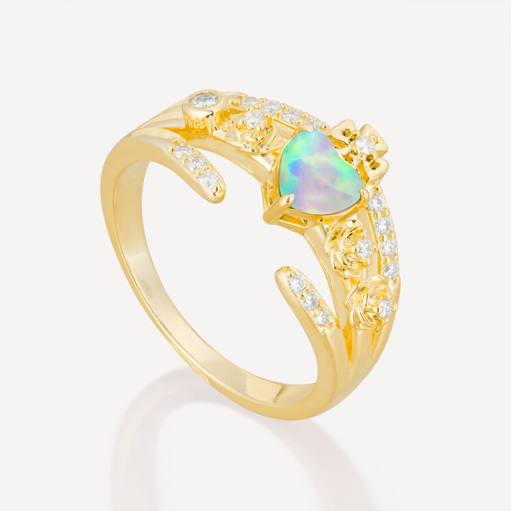 SR18960 Fire Opal Ring - Additional view
