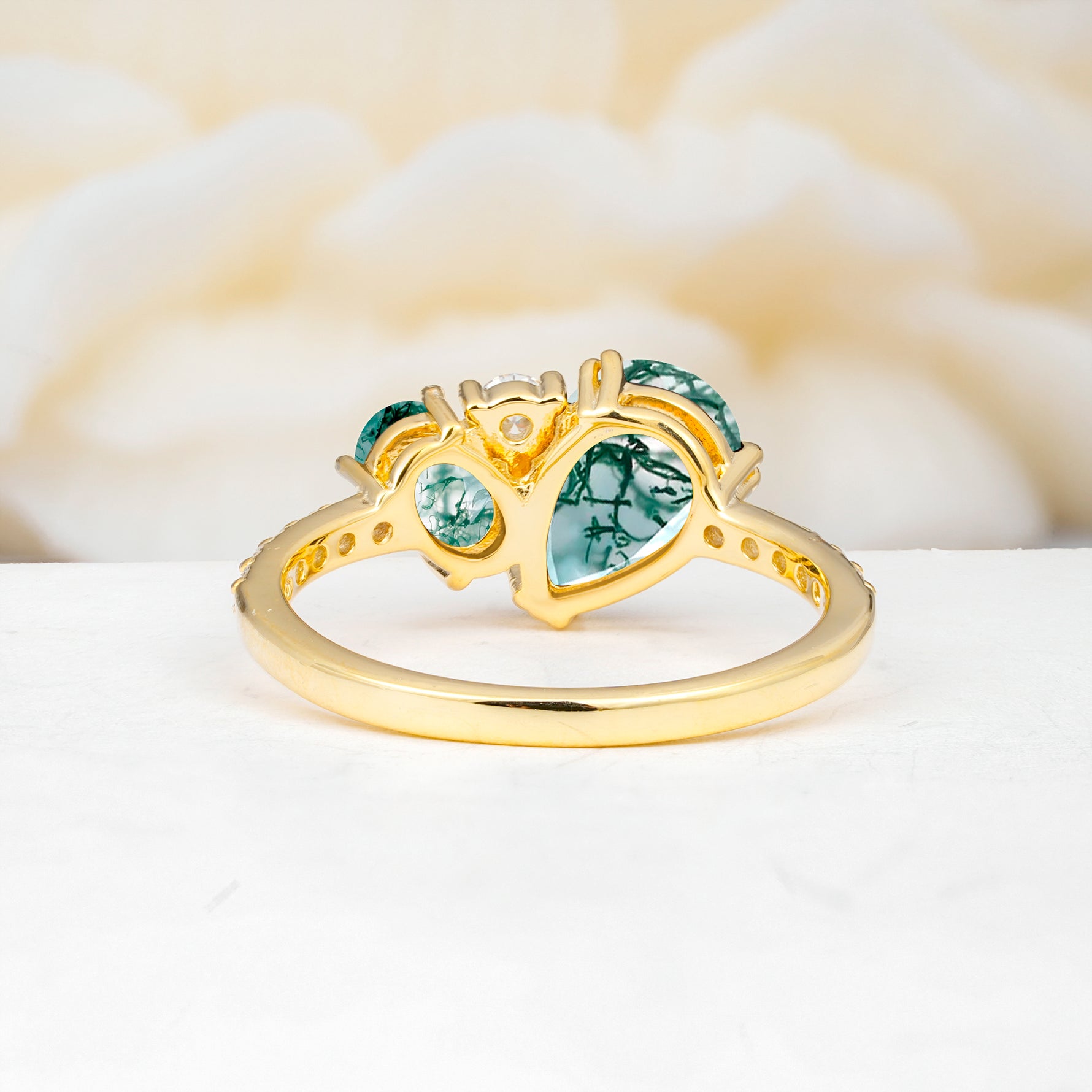 SR19465 Moss Agate Ring - Additional view