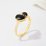 SR19465 Black Onyx Ring - Additional view