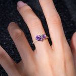 SR19465 Amethyst Ring - Rose-Gold