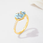 SR19465 Aquamarine Ring - Additional view