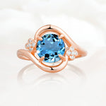 SR19482 Aquamarine Ring - Additional view