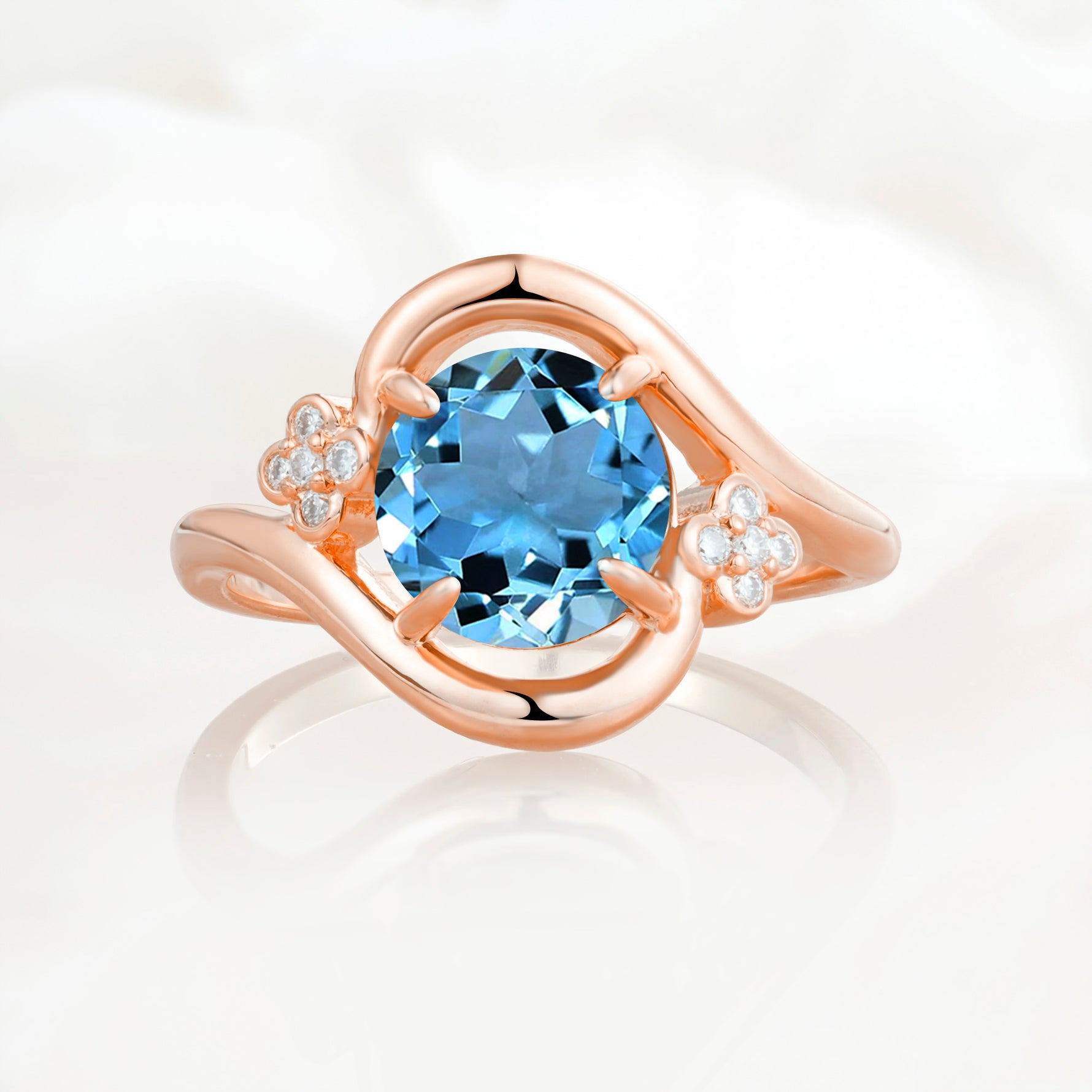 SR19482 Aquamarine Ring - Additional view