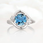 SR19482 Aquamarine Ring - Additional view