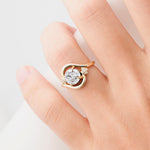 SR19482 Moissanite Ring - Rose-Gold