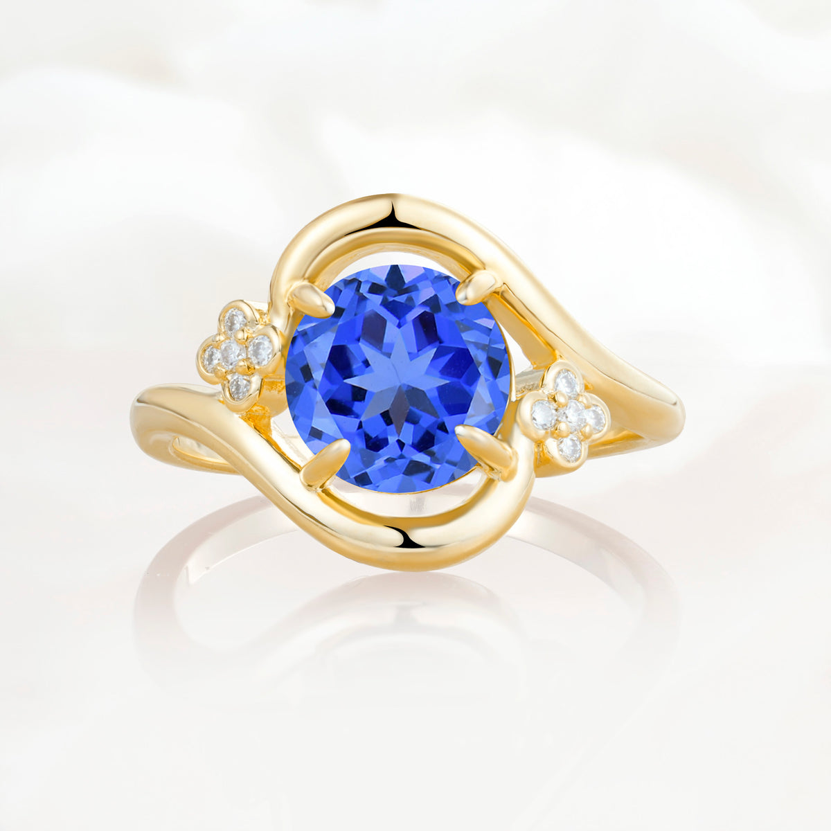 SR19482 Sapphire Ring - Yellow-Gold