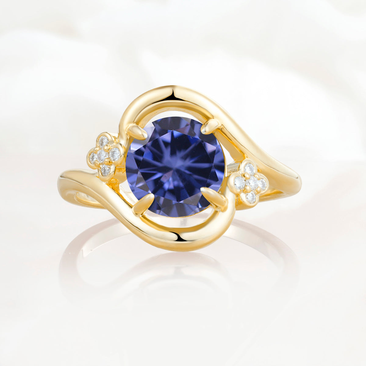 SR19482 Tanzanite Ring - Yellow-Gold