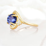 SR19482 Tanzanite Ring - White-Gold