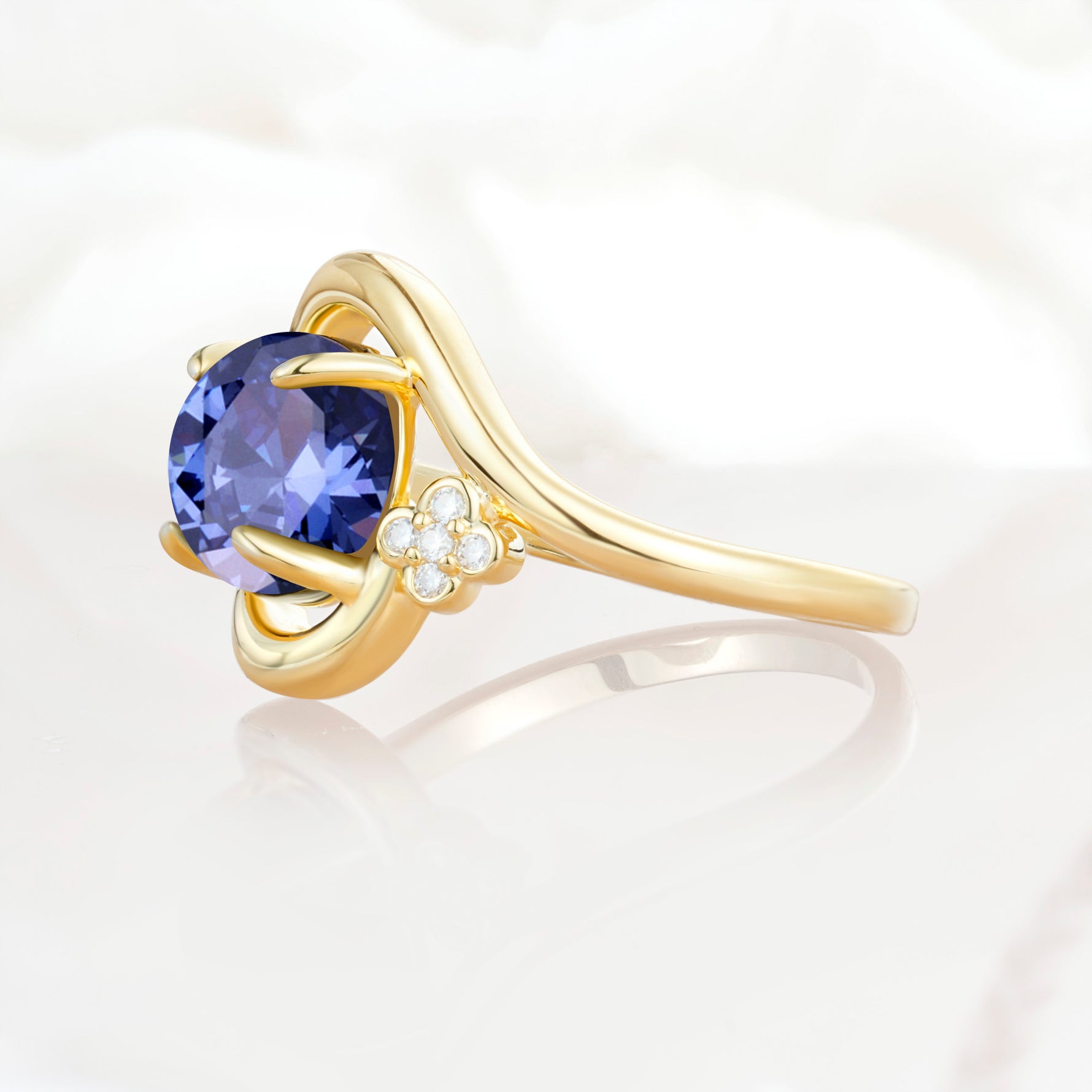 SR19482 Tanzanite Ring - White-Gold