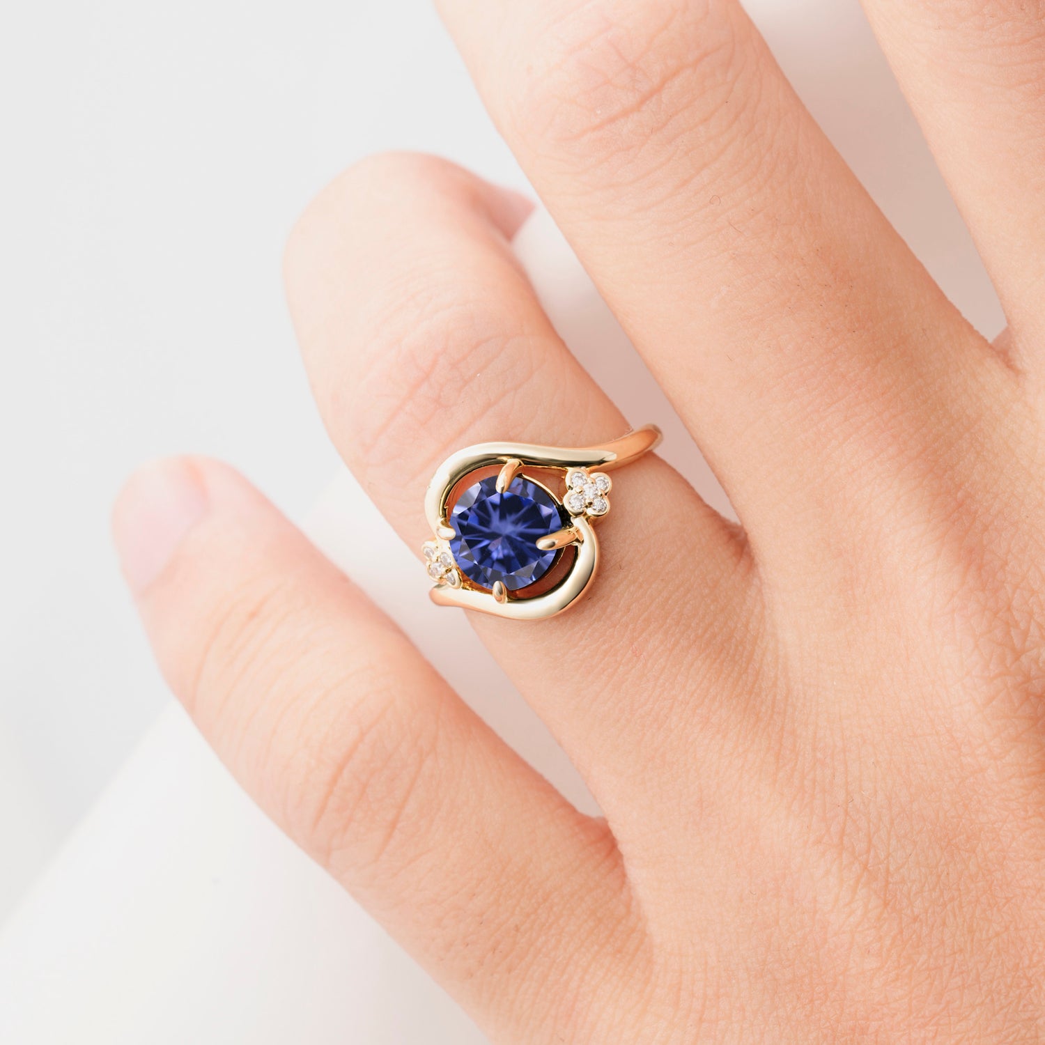 SR19482 Tanzanite Ring - Rose-Gold