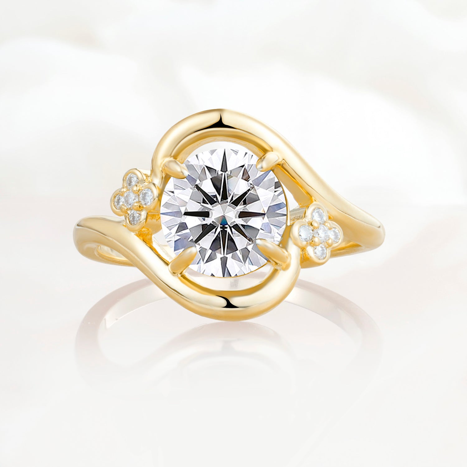 SR19482 Lab Diamond Ring - Yellow-Gold