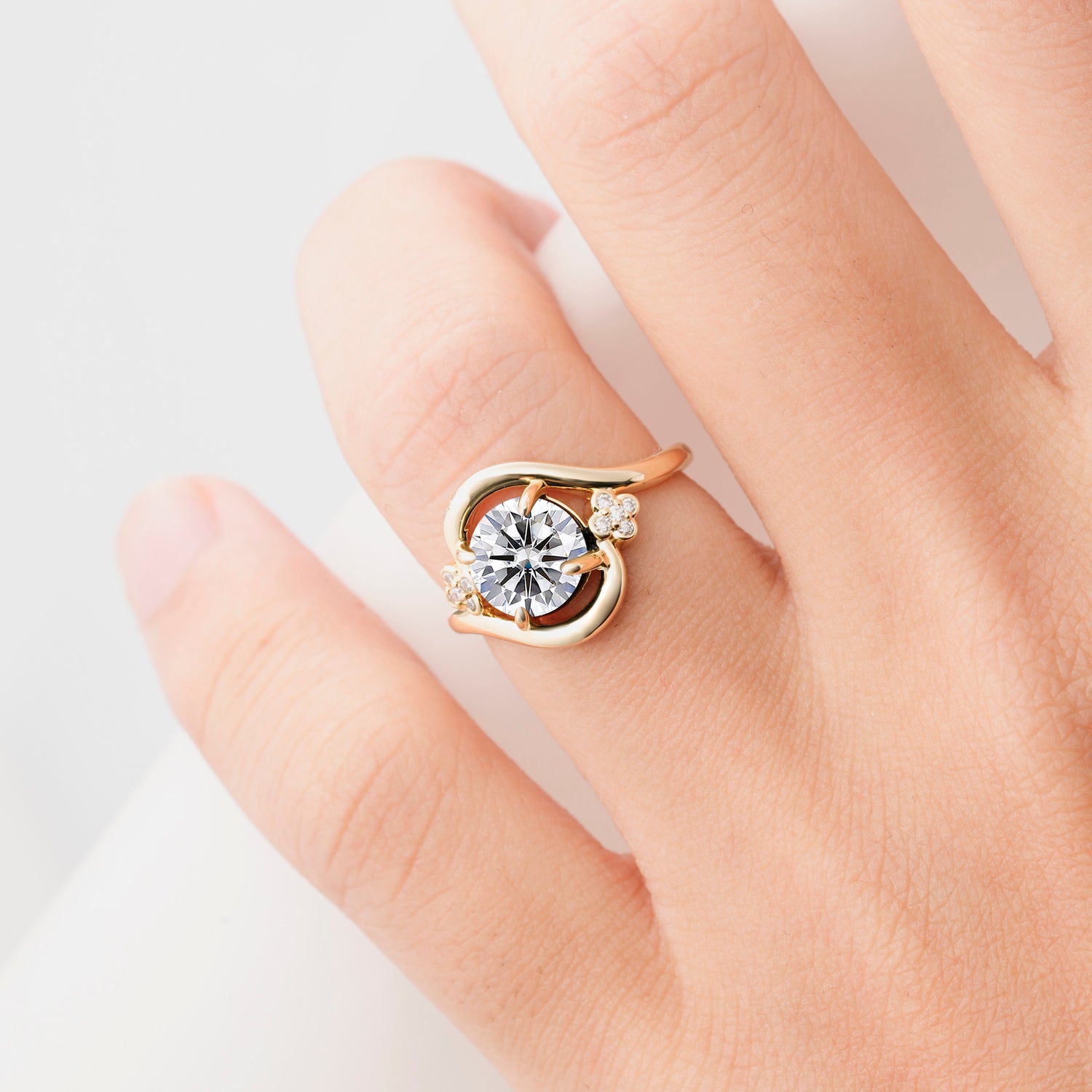 SR19482 Lab Diamond Ring - Rose-Gold
