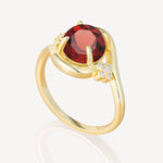 SR19482 Garnet Ring - Additional view