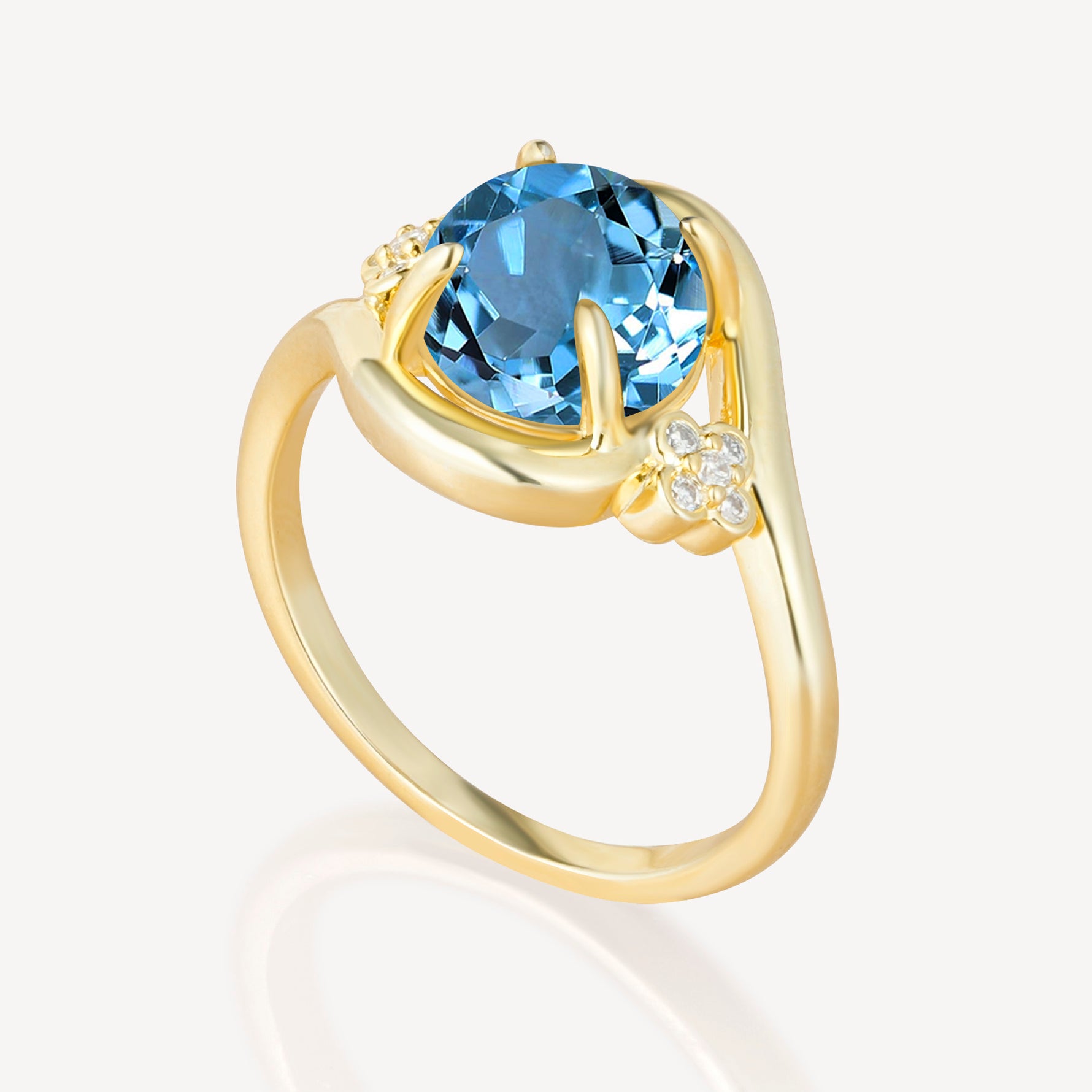 SR19482 Aquamarine Ring - Additional view