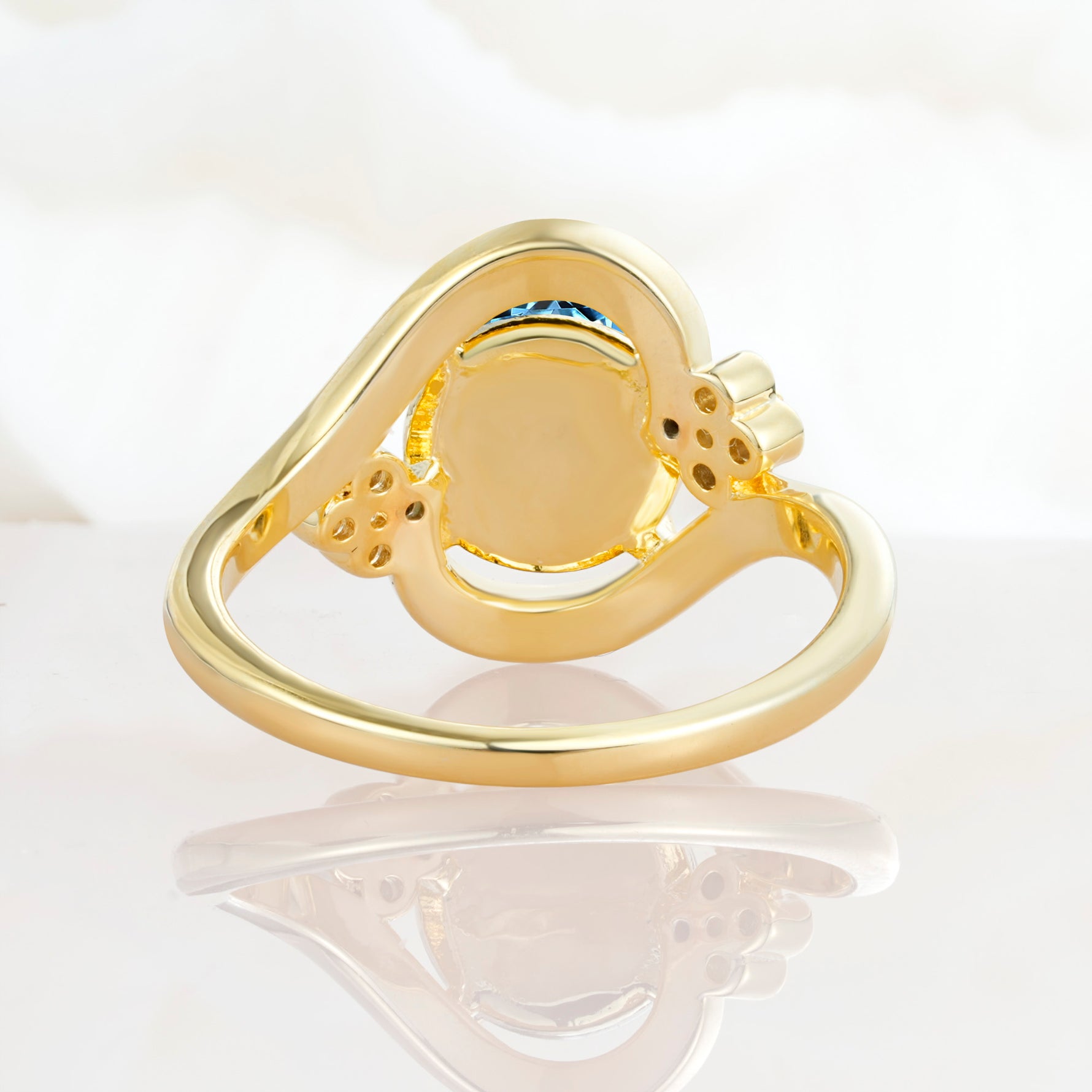 SR19482 Aquamarine Ring - Additional view