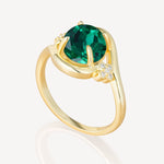 SR19482 Emerald Ring - Additional view