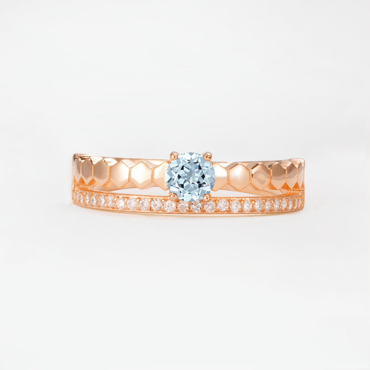 SR20086 Aquamarine Ring - Additional view