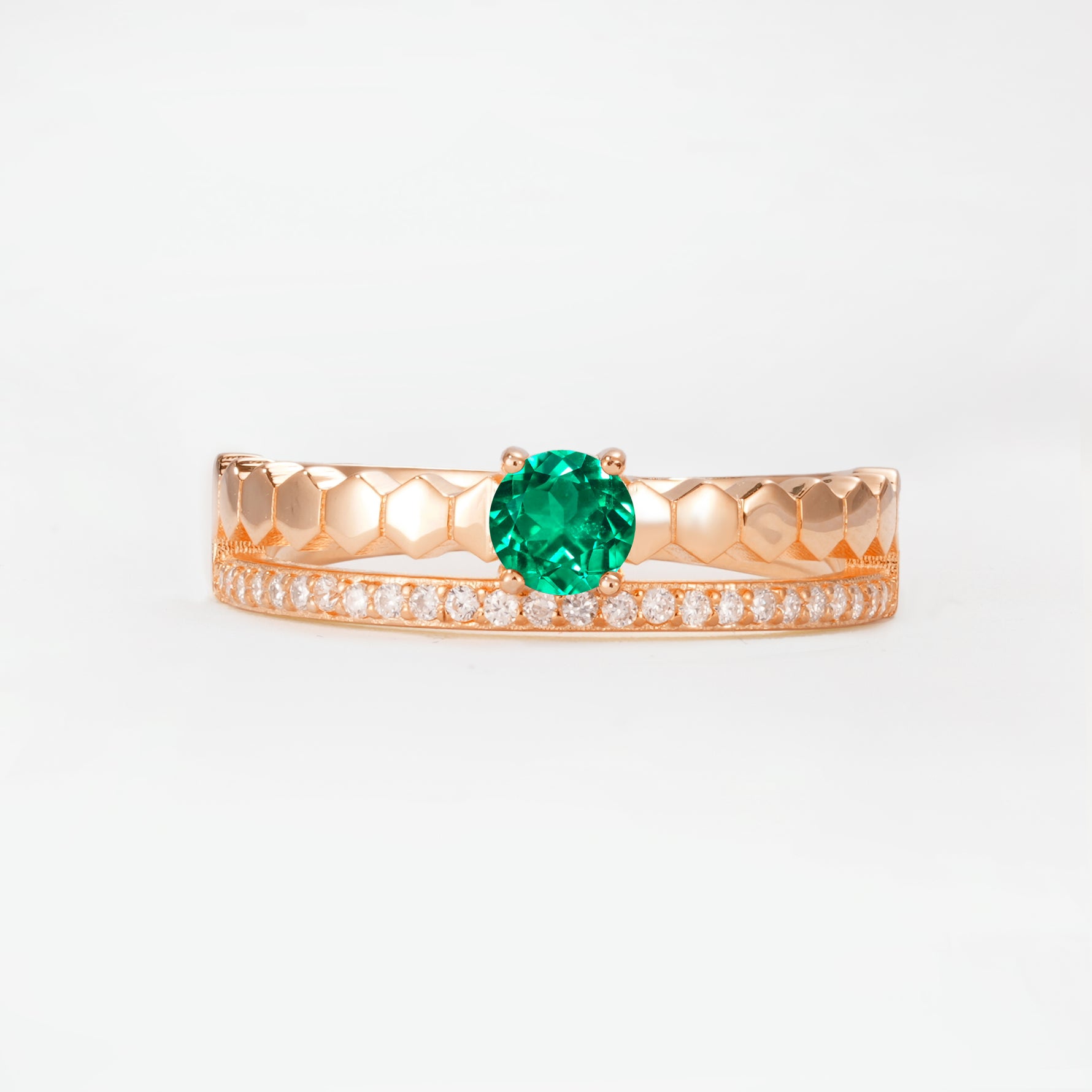 SR20086 Emerald Ring - Additional view