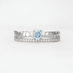 SR20086 Aquamarine Ring - Additional view