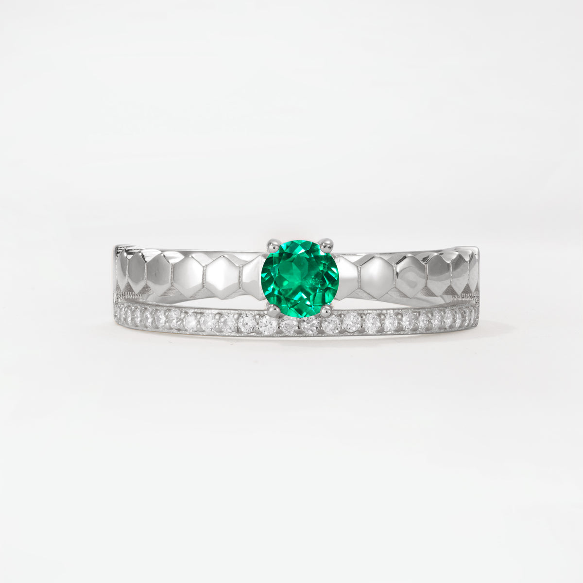 SR20086 Emerald Ring - Additional view