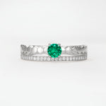 SR20086 Emerald Ring - Additional view