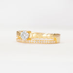 SR20086 Moissanite Ring - White-Gold