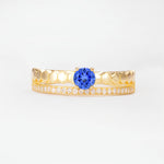 SR20086 Sapphire Ring - Yellow-Gold