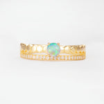 SR20086 Fire Opal Ring - Yellow-Gold